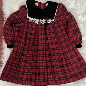 Jessica Leigh Girl's Velvet Face Dress